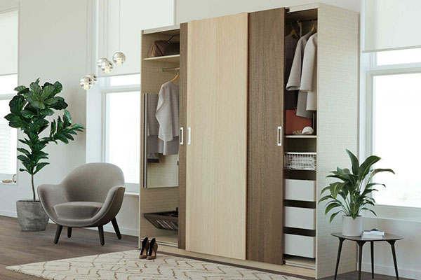 Chọn màu sắc mẫu tủ quần áo cho phòng ngủ nhỏ tương thích với thiết kế không gian phòng